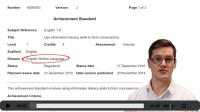 Unpacking Achievement Standard